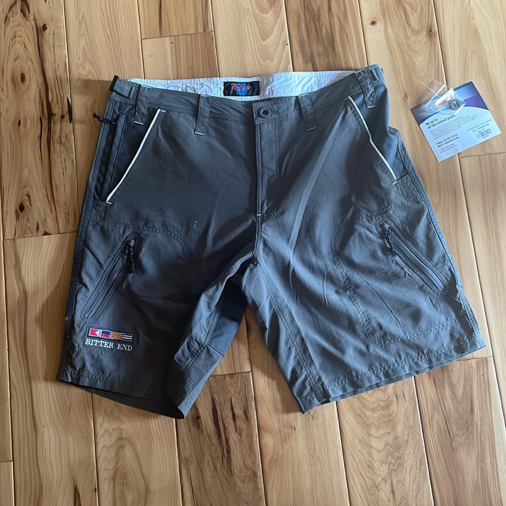Men’s fishing or hiking shorts.